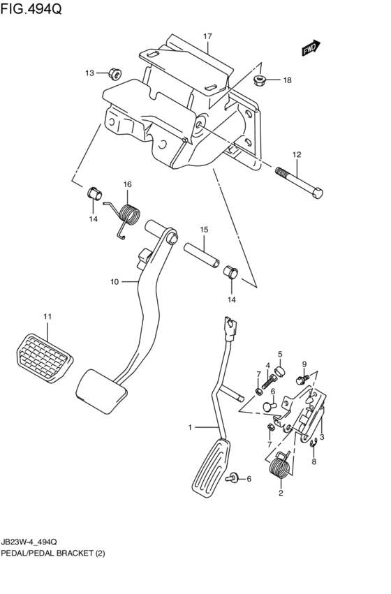 pedal / pedal bracket