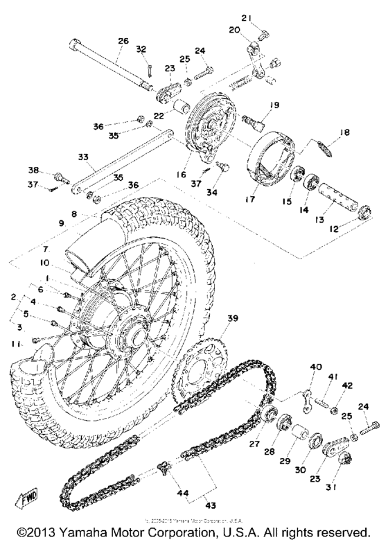 Rear wheel