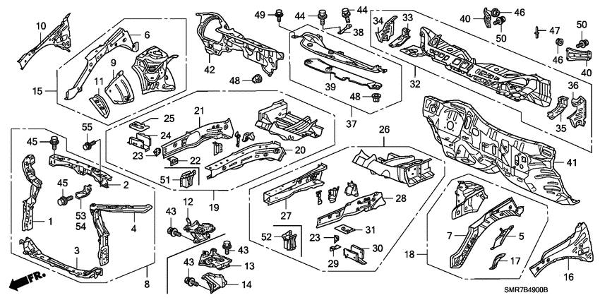 Front bulkhead/dashboard