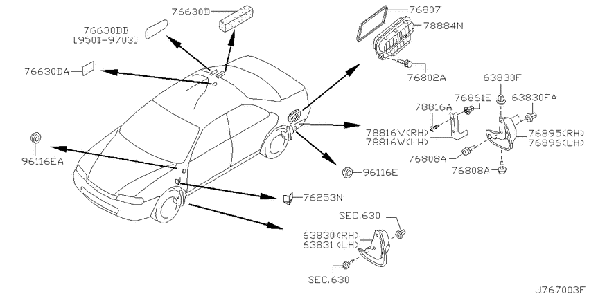Body side fitting
