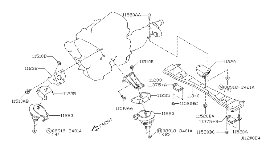 Engine & transmission   mounting