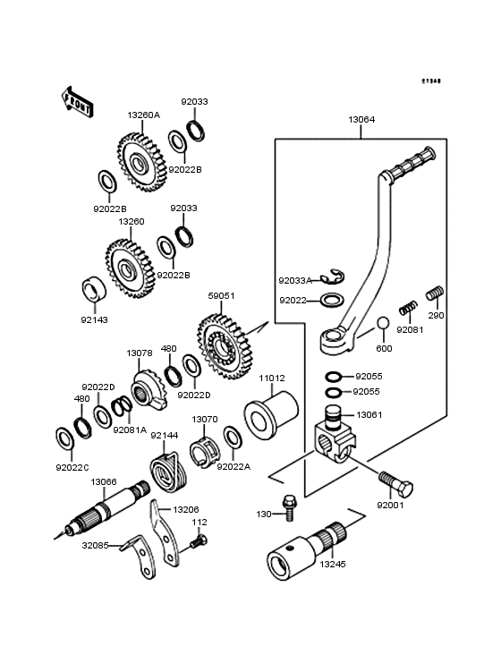 Kickstarter mechanism