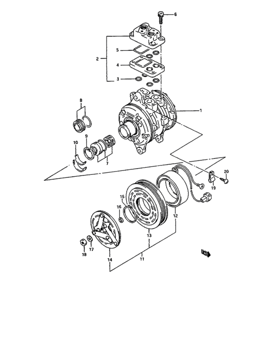 Compressor and magnet clutch