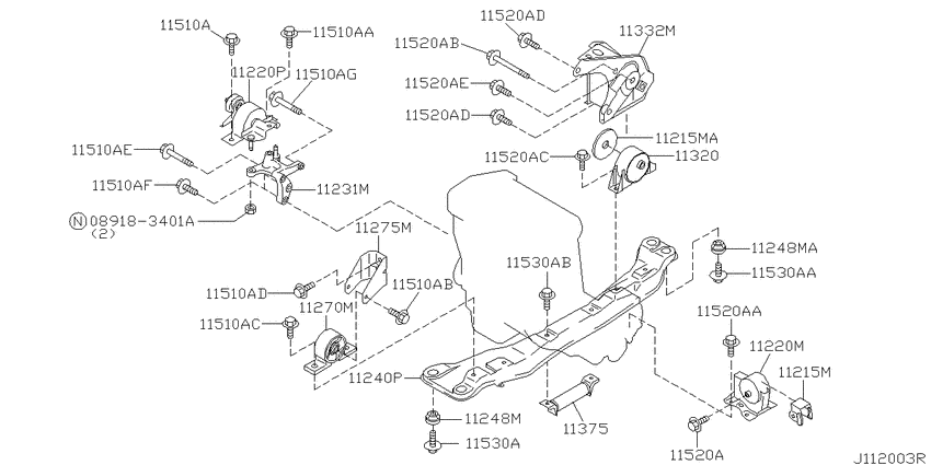 Engine & transmission   mounting