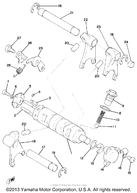 Shift shaft