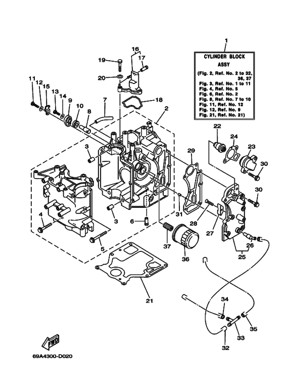 Cylinder & crankcase 1