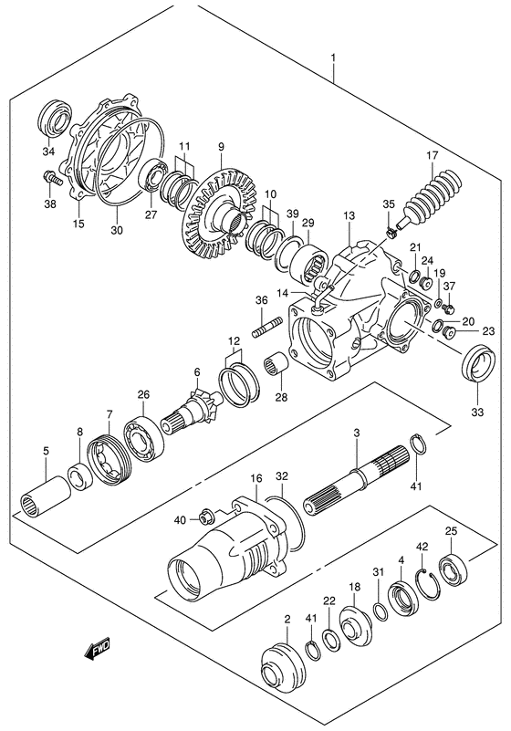 Final bevel gear
