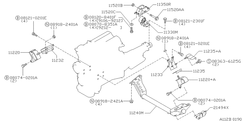 Engine & transmission   mounting