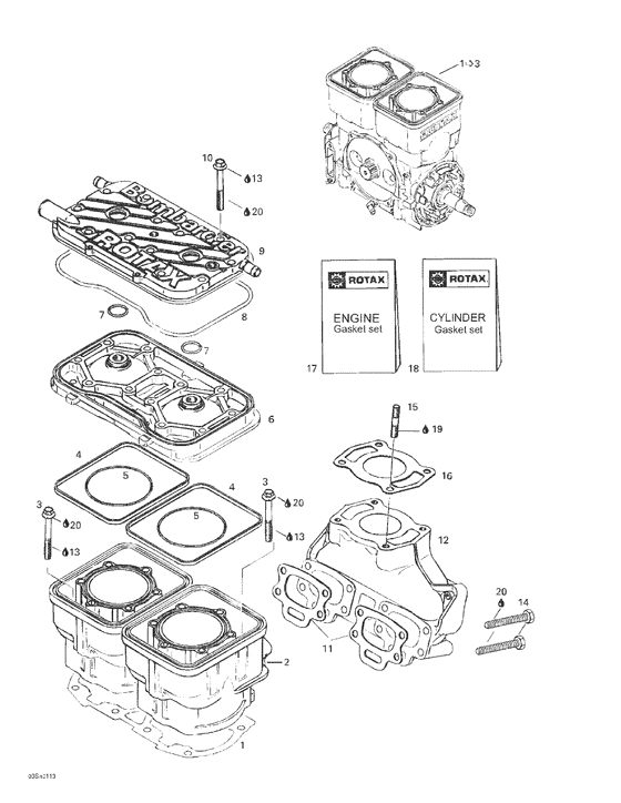 01- cylinder, exhaust manifold