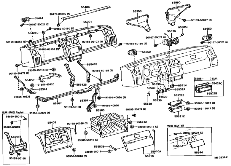 Instrument Panel & Glove Compartment