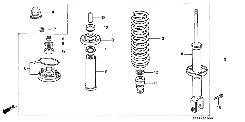 Rear shock absorber