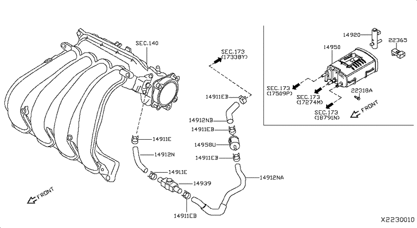 Vacuum piping
