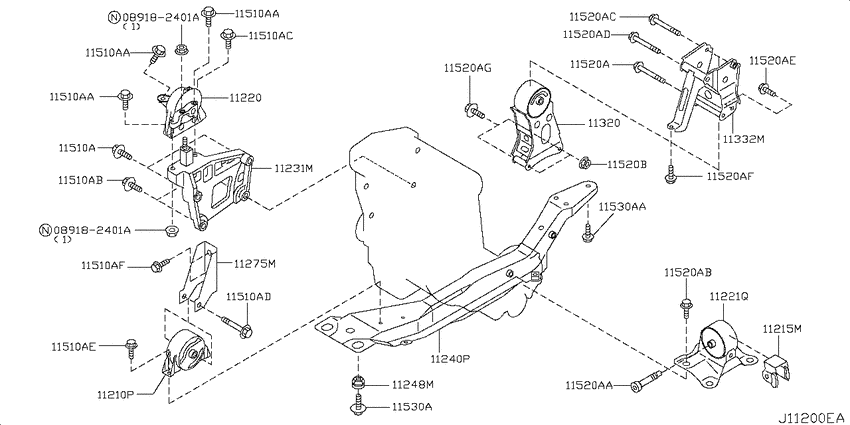 Engine & transmission   mounting
