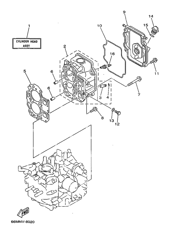 Cylinder. crankcase 2