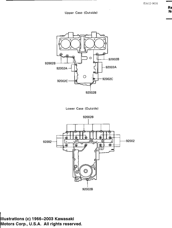 Crankcase bolt pattern