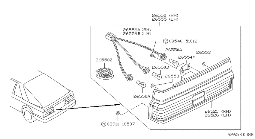 Rear combination lamp