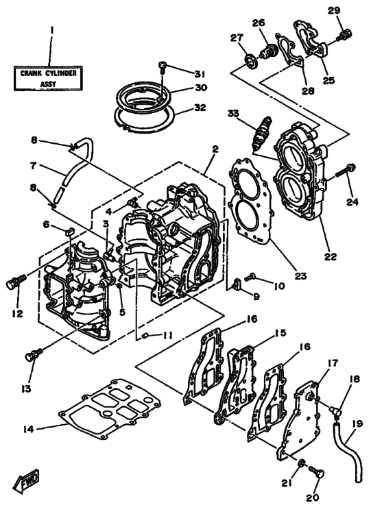 Cylinder & crankcase