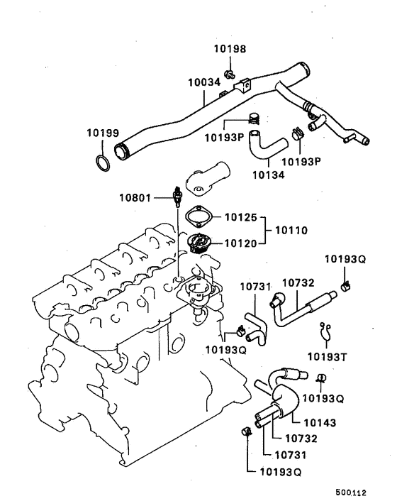 Water pipe & thermostat