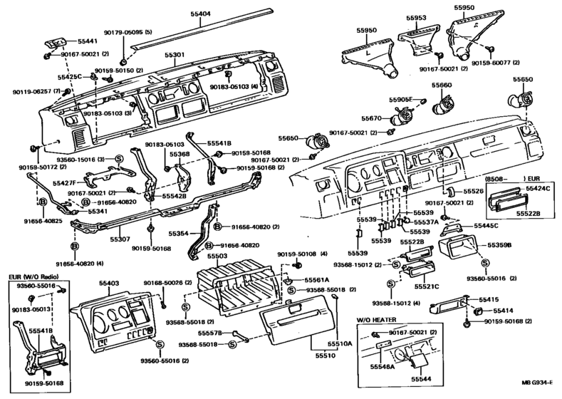 Instrument Panel & Glove Compartment