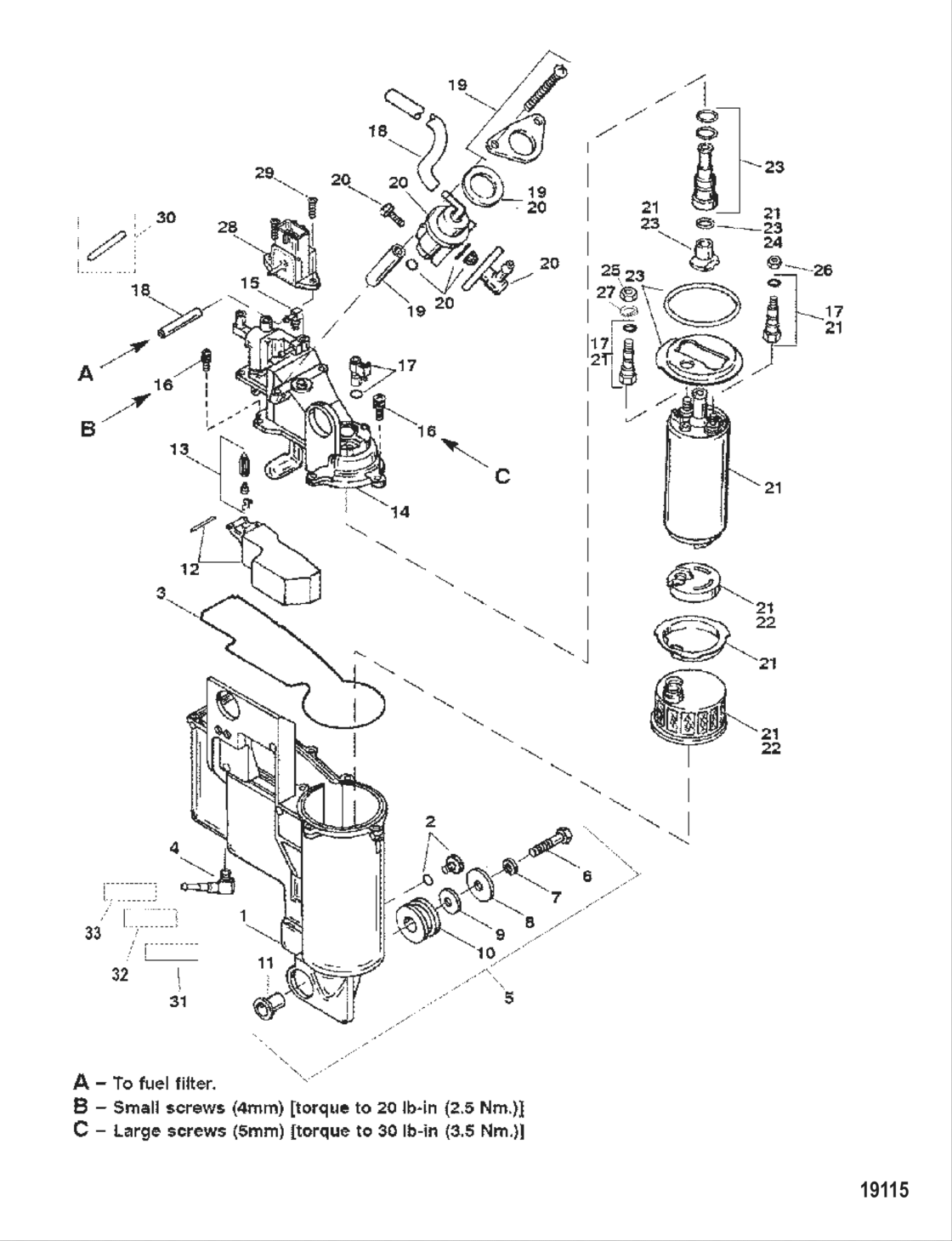 Vapor Seperator Components
