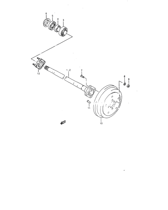 Rear axle shaft