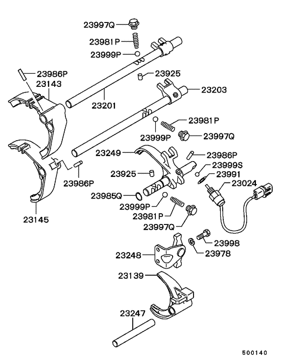 M/t gearshift control