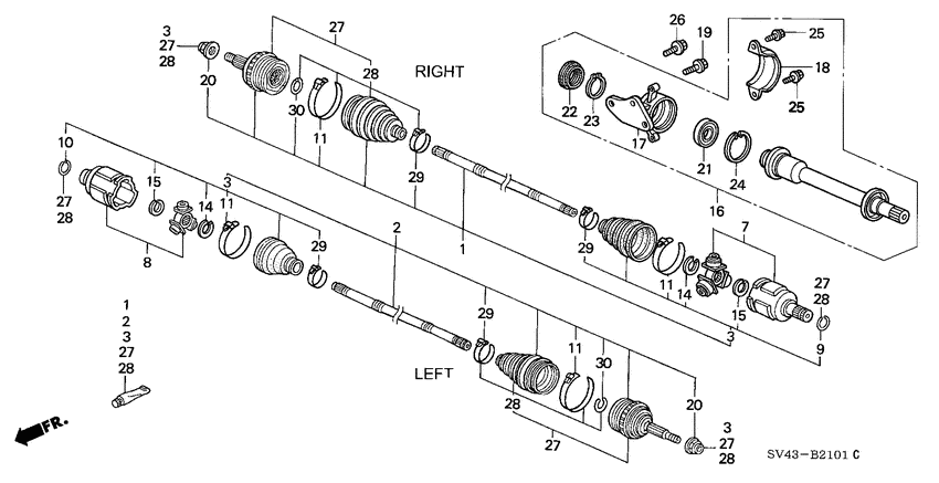 Front driveshaft