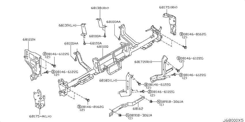 Instrument panel, pad & cluster lid