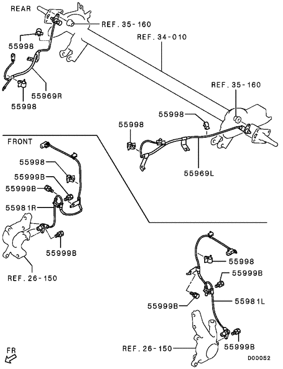 Anti-skid brake sensor
