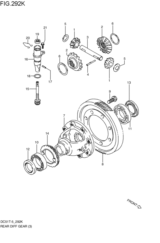 リヤデファレンシャルギヤ