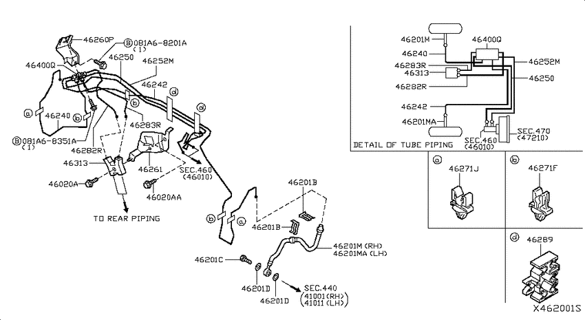 Brake piping & control