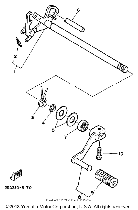 Shift shaft