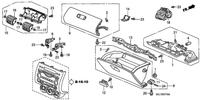 Instrument panel garnish