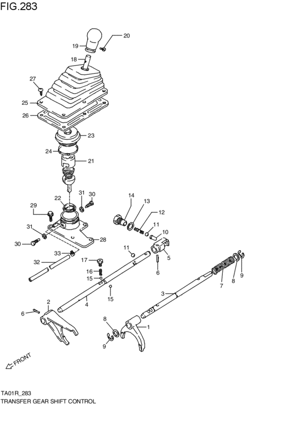transfer gearlever control