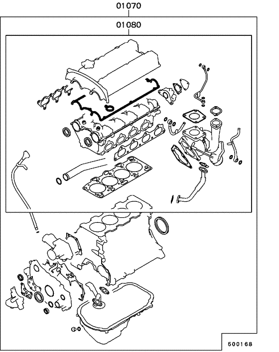 Engine overhaul gasket kit