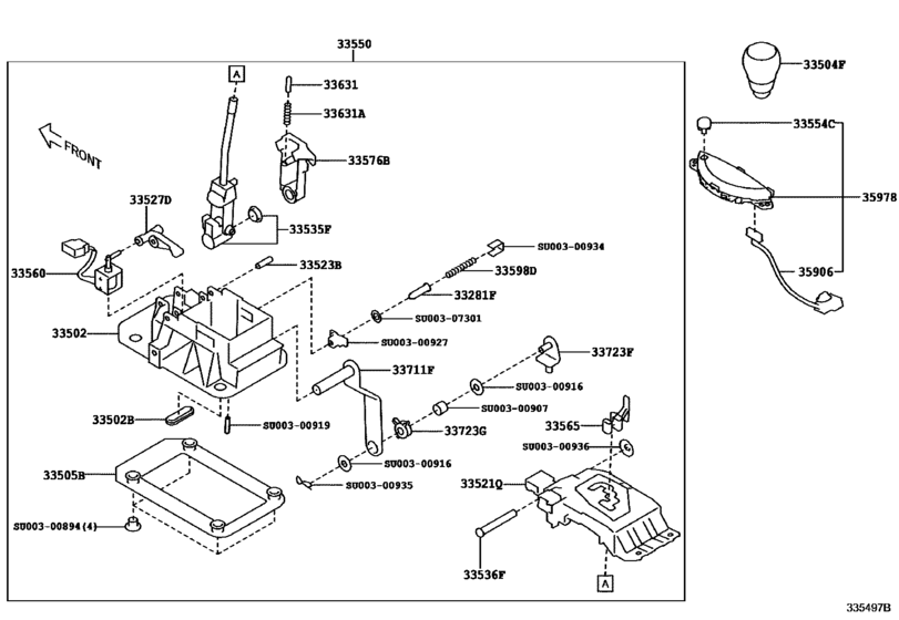 Shift Lever & Retainer