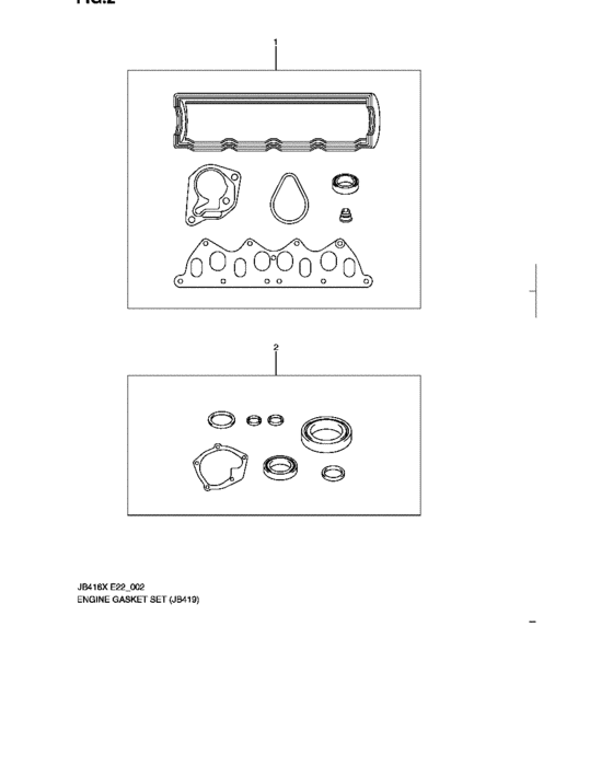 Engine gasket set