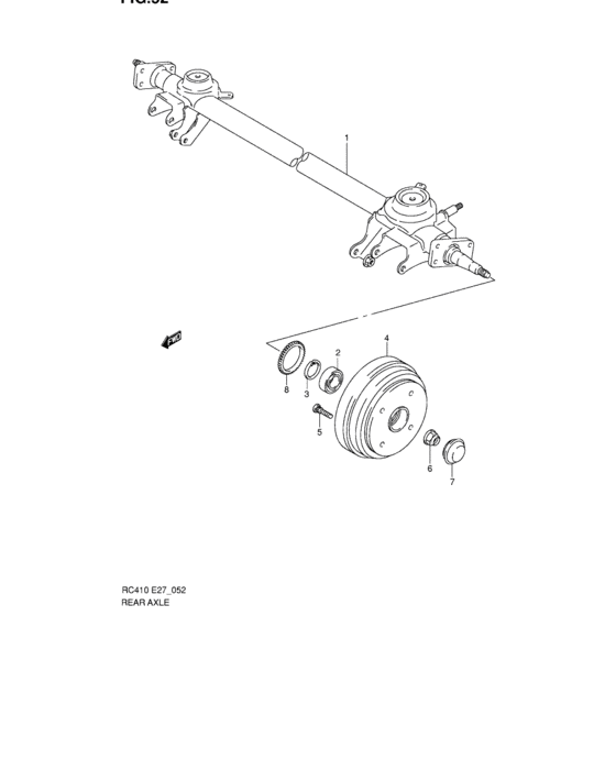 Rear axle