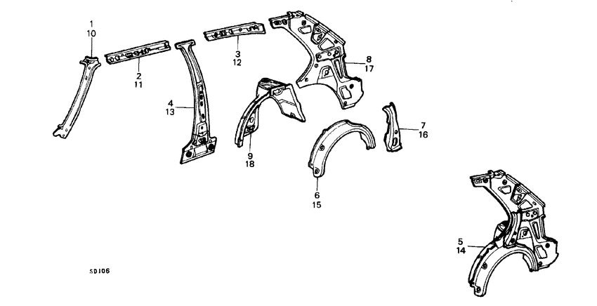 Body structure components