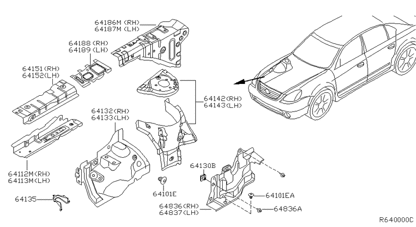 Hood ledge & fitting