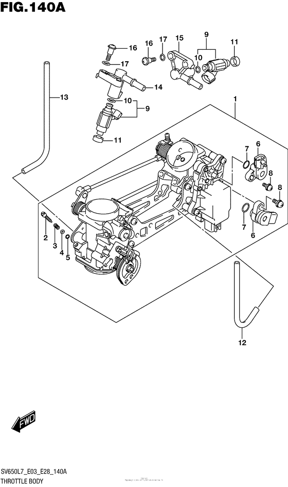 Throttle Body (Sv650L7 E03)