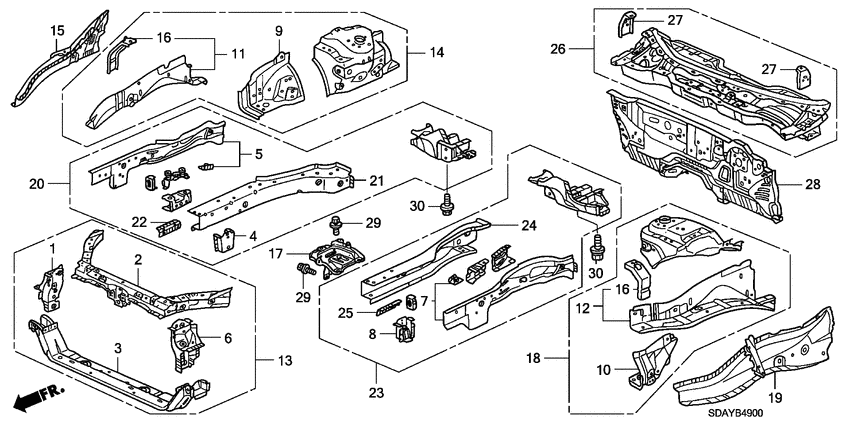 Front bulkhead/dashboard