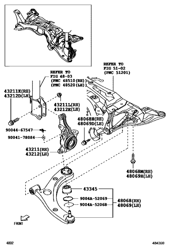 Front Axle Arm & Steering Knuckle