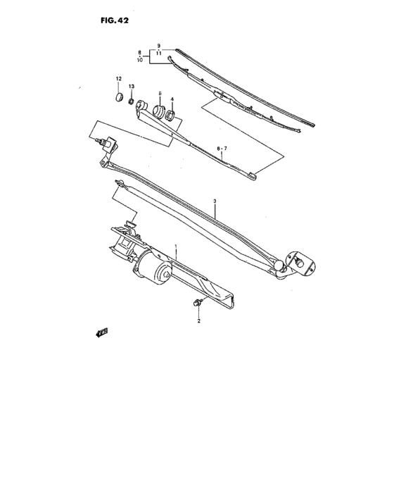 Front window wiper