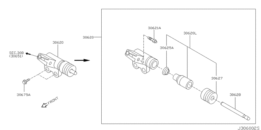 Clutch operating cylinder