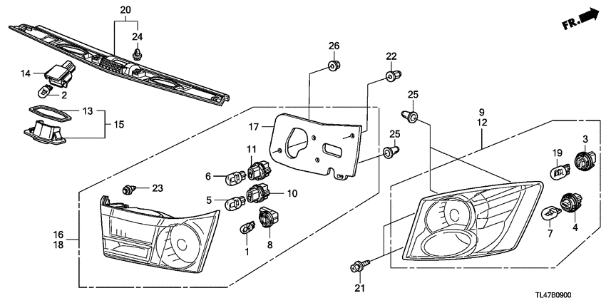 Taillight/license light