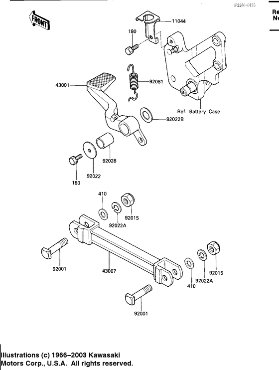 Brake pedal/torque link