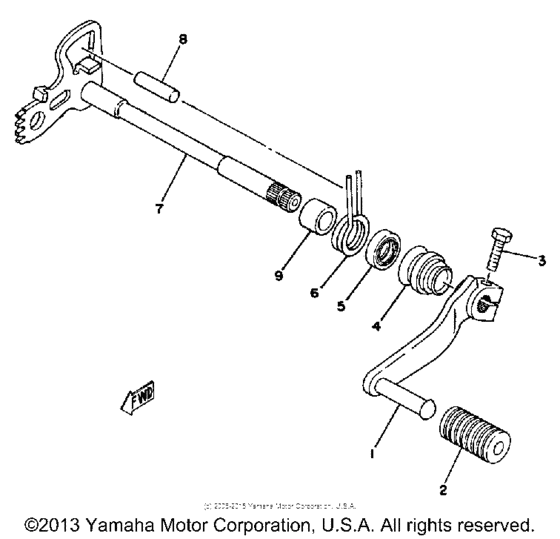 Shift shaft