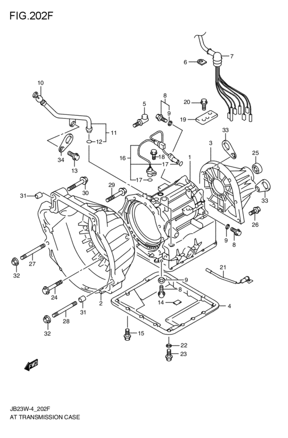 at transmission case for 2003 2011 Suzuki JIMNY JB23W Japan sales