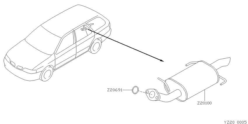 Exhaust pipe & muffler